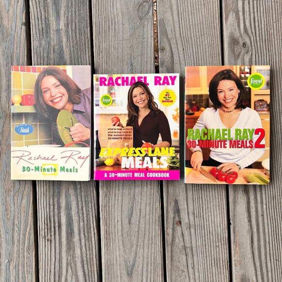 RACHEL RAY Lot of 3 Cookbooks. 30-Minute Meals. Express. Food Network. LIKE NEW - Picture 1 of 8